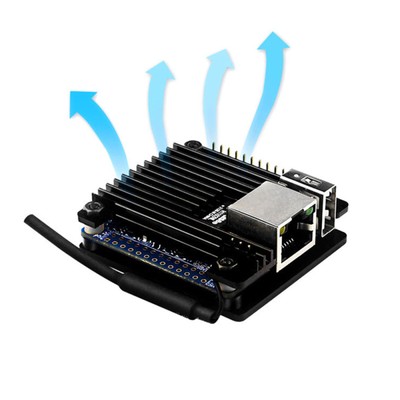metal Aluminum Alloy Shell Passive Cooling Heatsinks Case for Orange Pi Zero F
