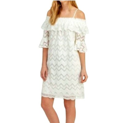 NWT ViVi By Violet Weekend Off the Shoulder Lace Dress Size S