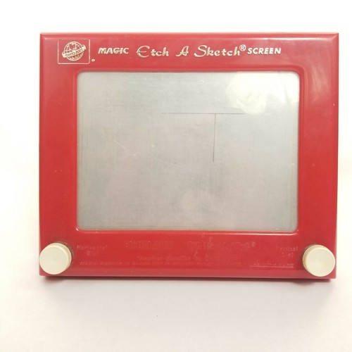 VTG 1960's Magic Red Etch A Sketch Screen Ohio Art The World Of Toys