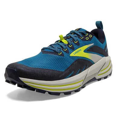 Мужские кроссовки Brooks Cascadia 16 Trail, Mykonos Blue/Peacoat/Lime, 11,5 D Medium US