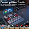 G1 Audio Mixer Kit for Live Streaming，Live Sound Card for Streaming，Audio Interface DJ Mixer Sound Card/Board Condenser Microphone for Tiktok Gaming Video Content Creator Kit.