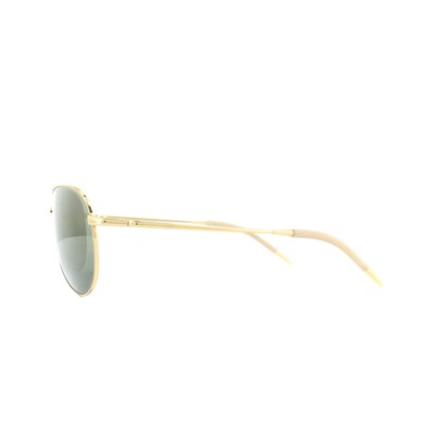 Pre-owned Oliver Peoples Sunglasses Benedict 1002 5264o9 18k Gold Plated G15 Goldtone Vfx In Green