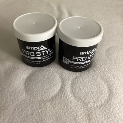 2 Ampro Pro Styl Protein Styling Gel, 6 oz  2 Pack New 