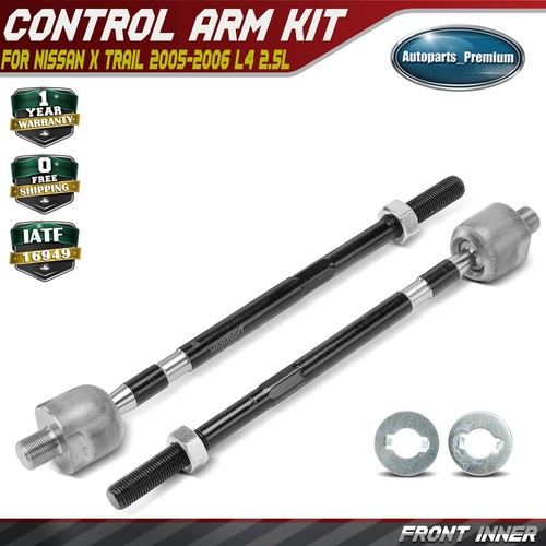 2x Front Driver & Passenger Inner Tie Rod End Kit for Nissan X