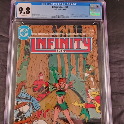 Infinity Inc 13 DC Comics CGC Graded 9.8 1st Todd McFarlane DC Work Pinup