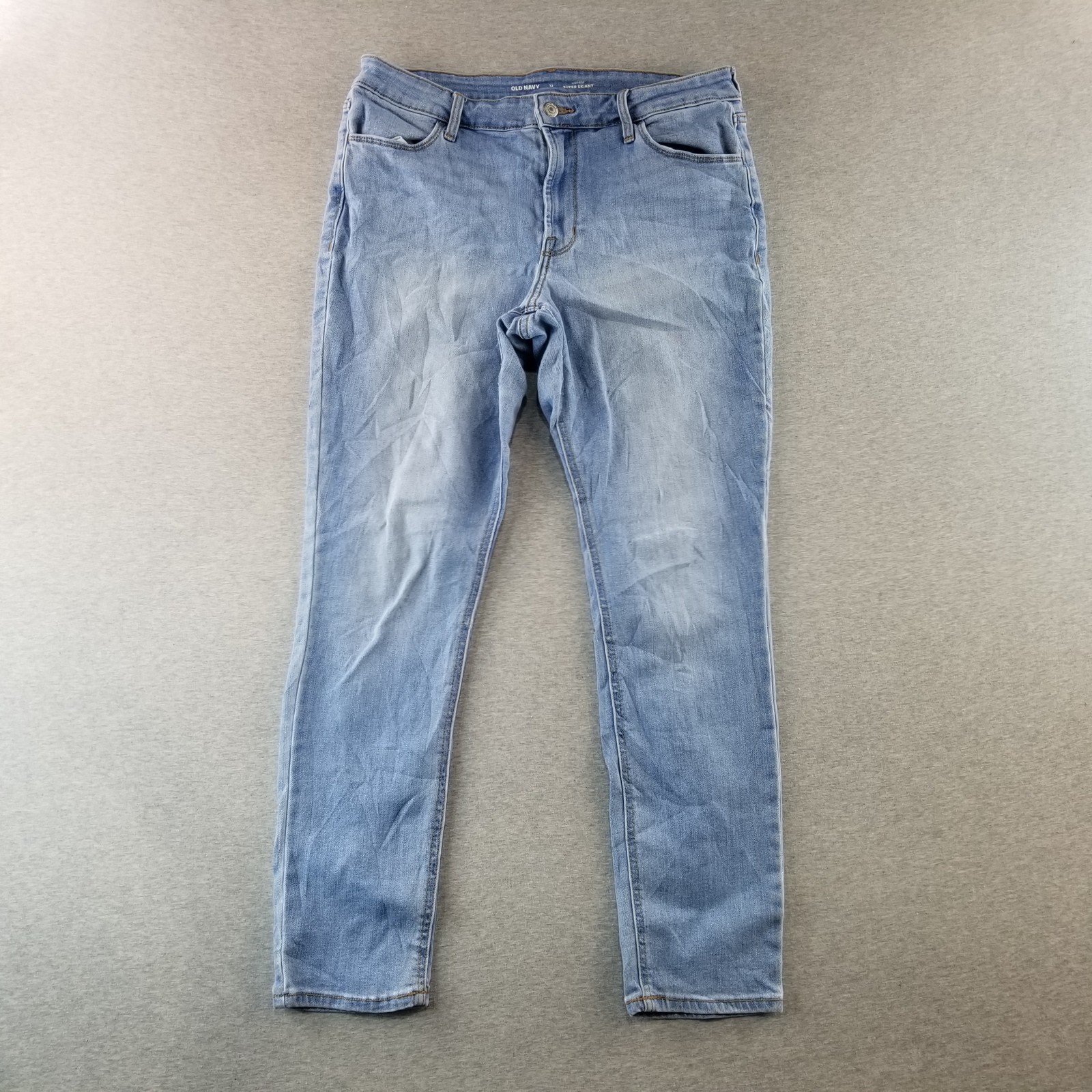 Old Navy Jeans Women's Sz 12 High Rise Super Skinny Light Wash  Normcore