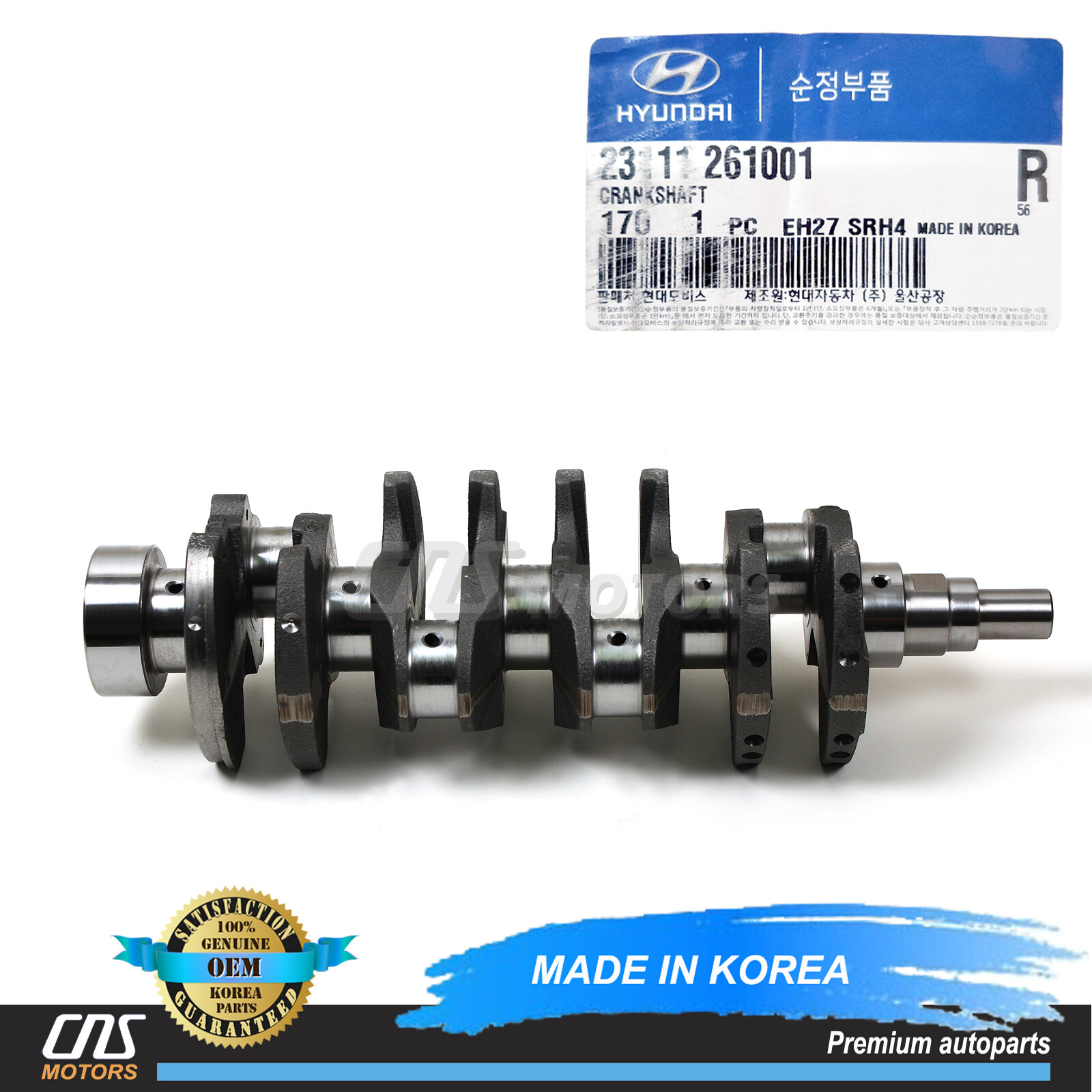 GENUINE Engine Crankshaft for 01-11 Hyundai Accent Kia Rio