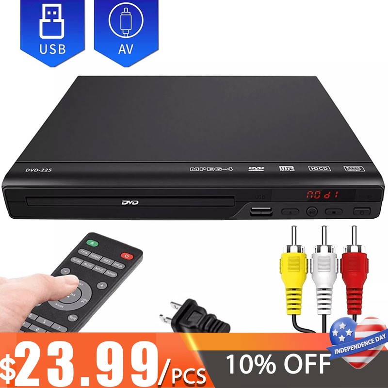 1080p DVD Player All Region Free DVD CD USB Player