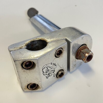 Mongoose Stem Old School BMX Freestyle Potts Neck Quill Silver Top Vintage