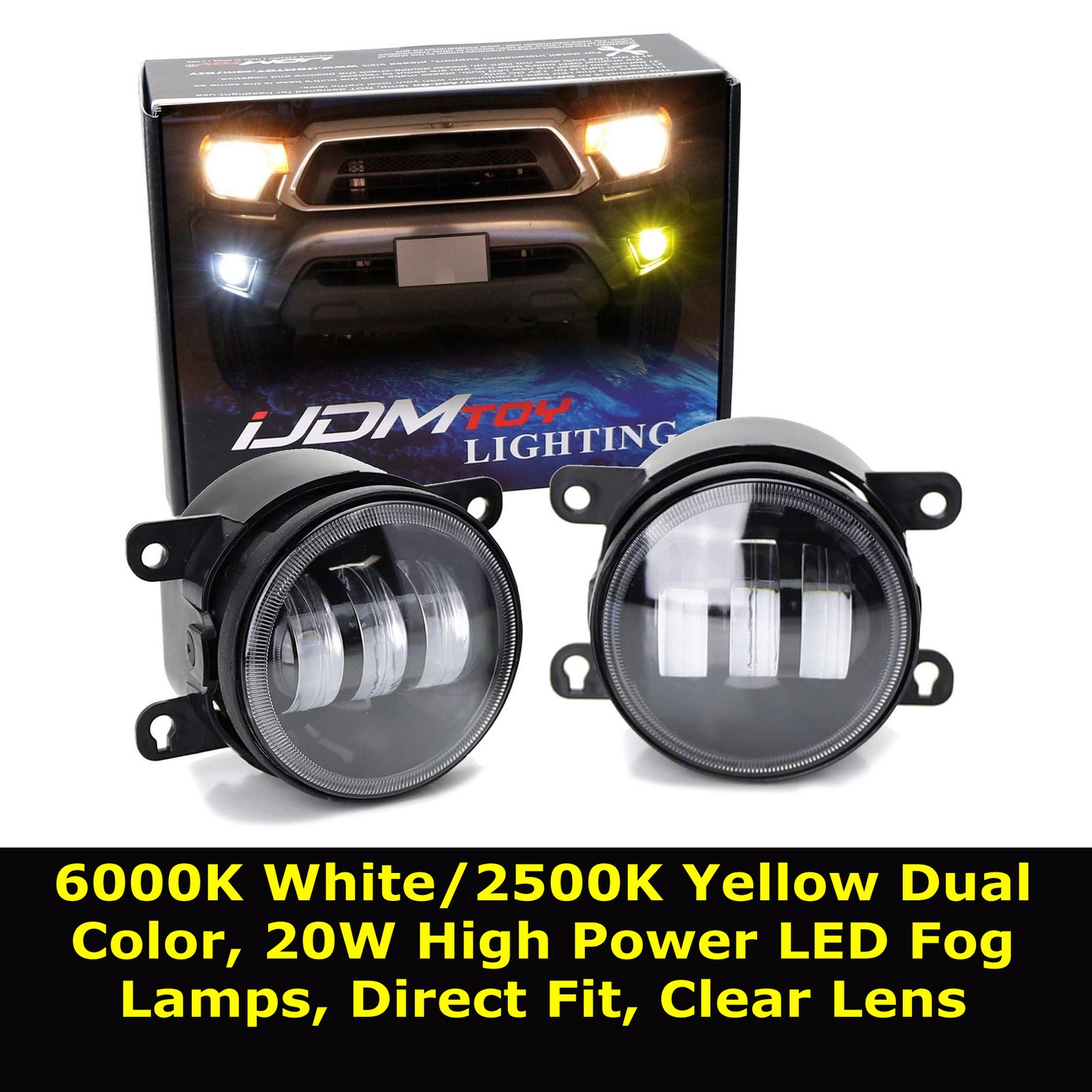 LED Fog Light Kit For Acura/Honda/Nissan/Subaru/Land Rover/Ford by iJDMTOY