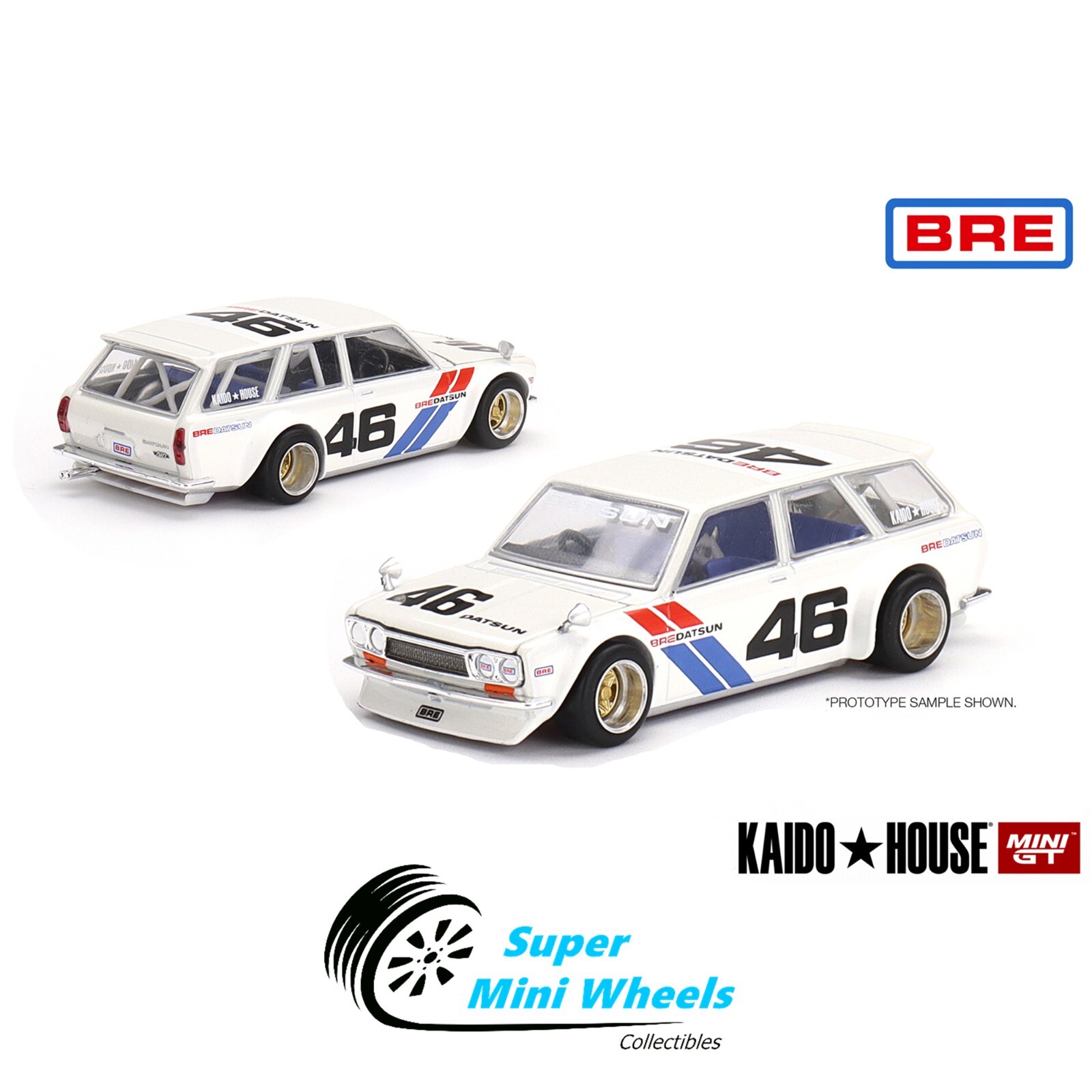 ミニカー KAIDO HOUSE DATSUN 510WAGON BRE 026 027 FirstLook KAIDO X MINI GT 026 027 Datsun 510 Wagon BRE V1
