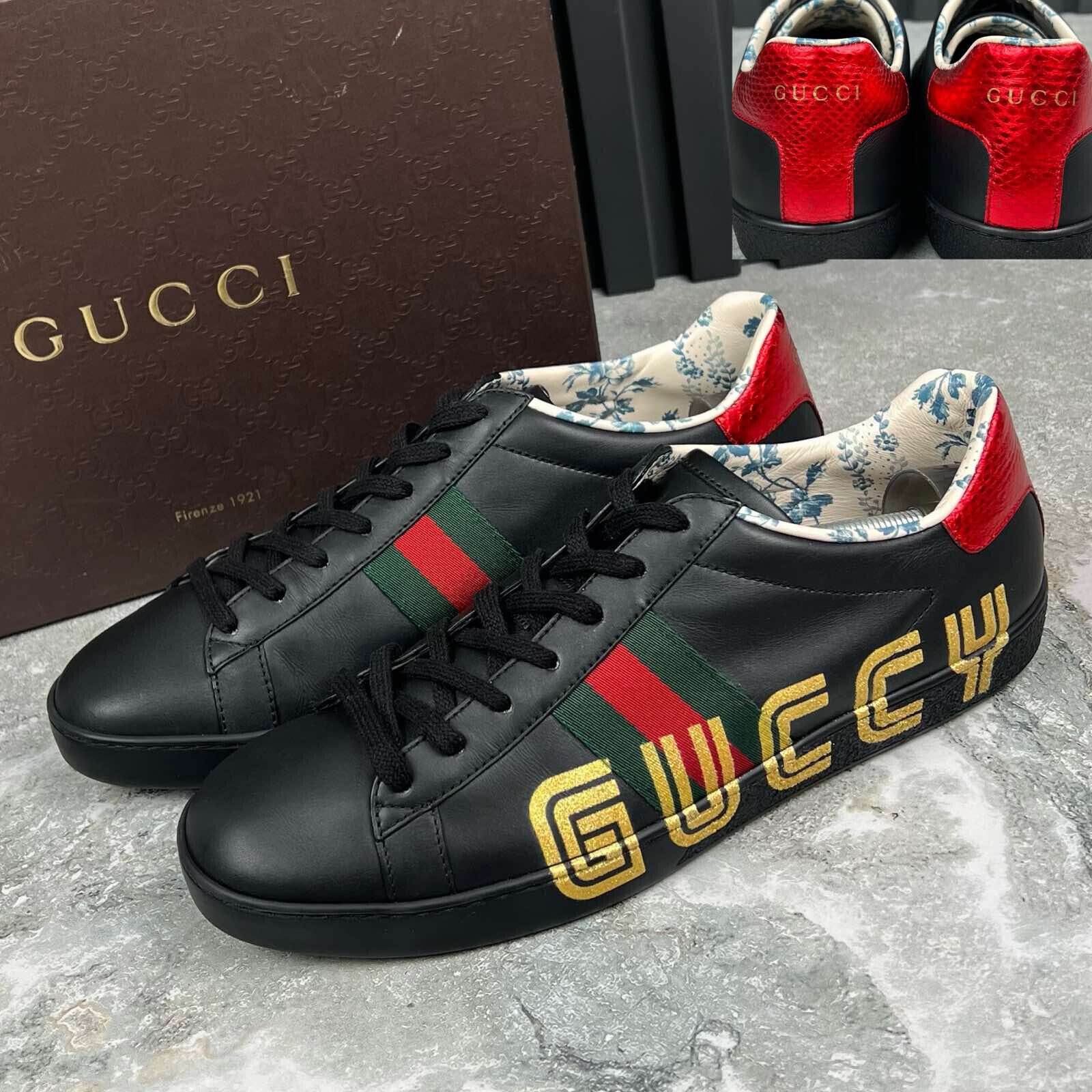 Gucci X Sega Ace Sneakers Ayers Web Guccy Print Black Gucci X Sega Ace Sneakers Ayers Web Guccy Print Black