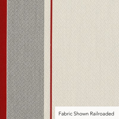 Sunbrella Carnegie Triathalon Red Modern Bold Stripe Outdoor Upholstery Fabric