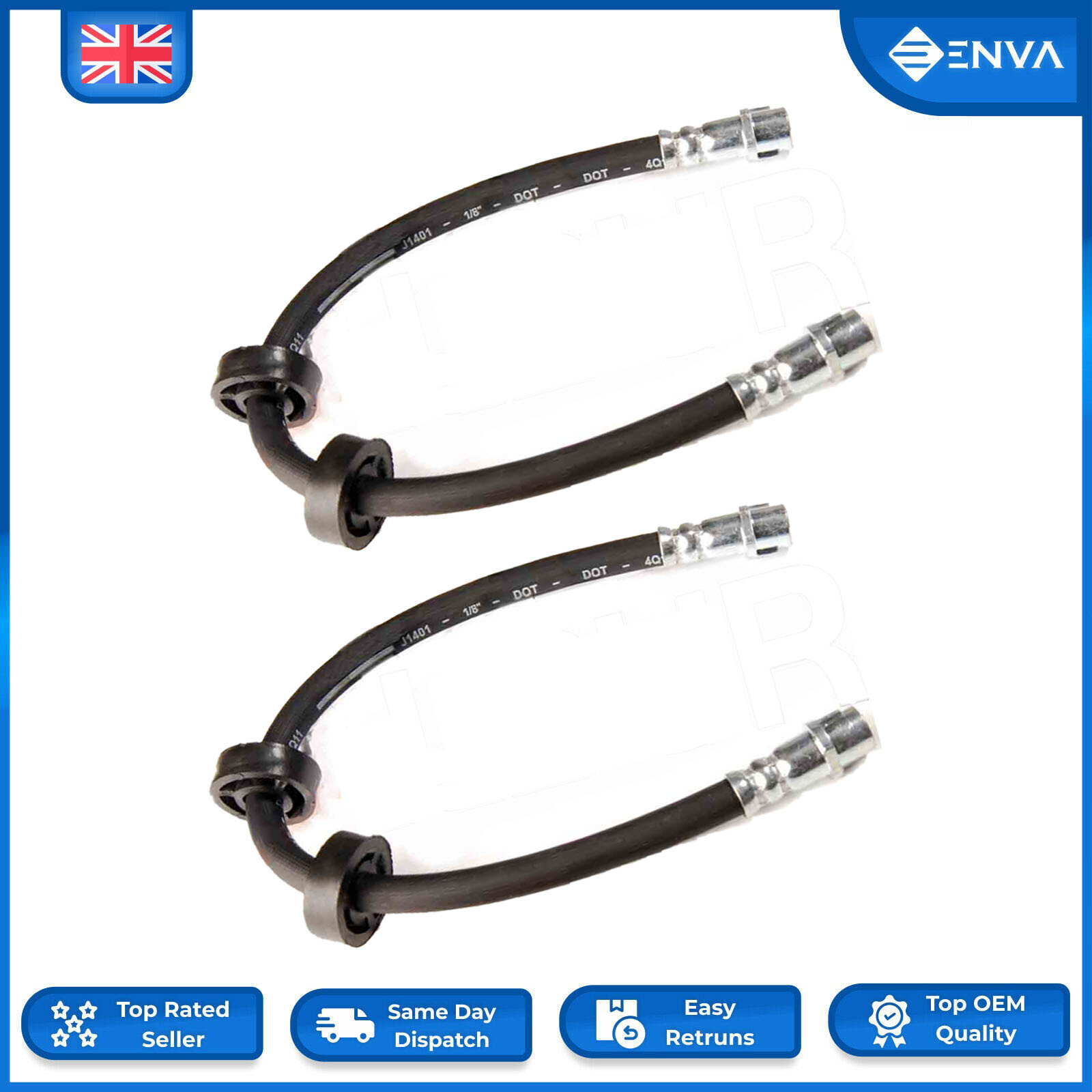 2X Front Brake Hose Pipe For VW Transporter T4 701611701A 1006110067  04 085