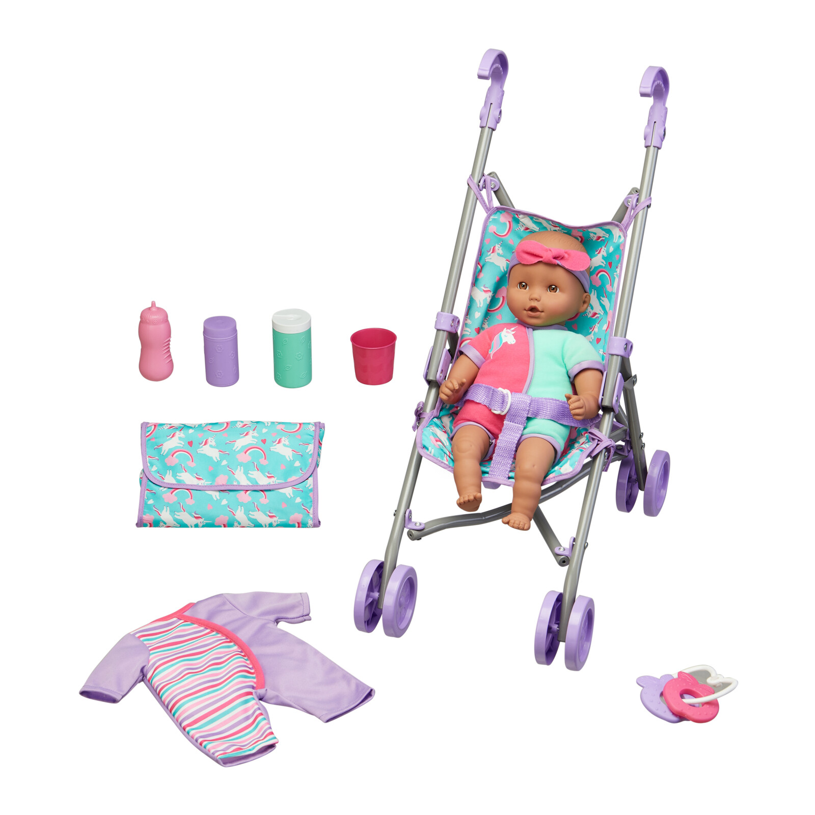 baby doll with stroller set