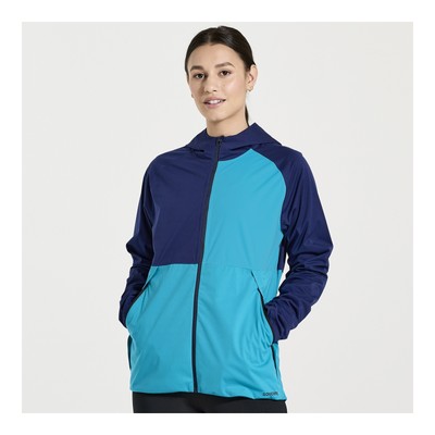 Женская куртка Saucony Boulder Drizzle Jacket Sodalite S Apparel