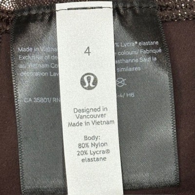 Lululemon Align High-Rise Short 8" *Shine Radiate Foil Print French Press