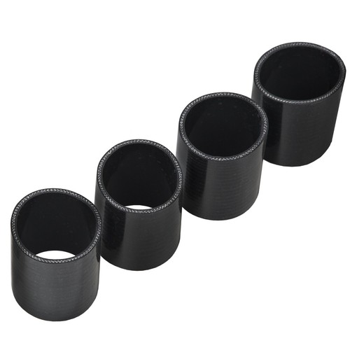 12Pc Universal 2.5" Intercooler Piping Kit +T-Bolt Clamps + Blk Silicone Coupler