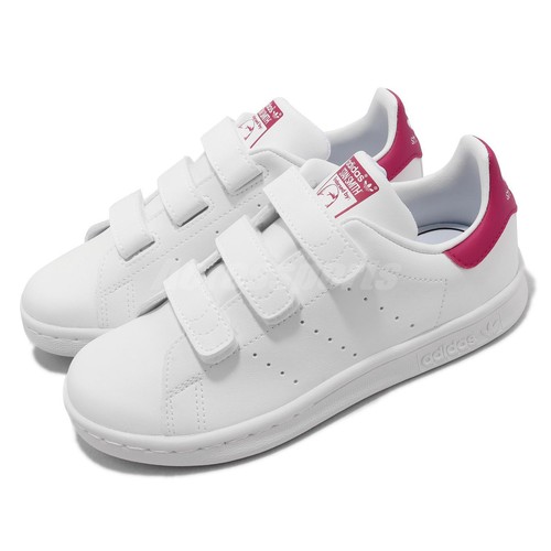 

adidas Originals Stan Smith CF C Бело-розовая детская повседневная обувь для дошкольников FX7540, Белый, Stan Smith Cf C Hk
