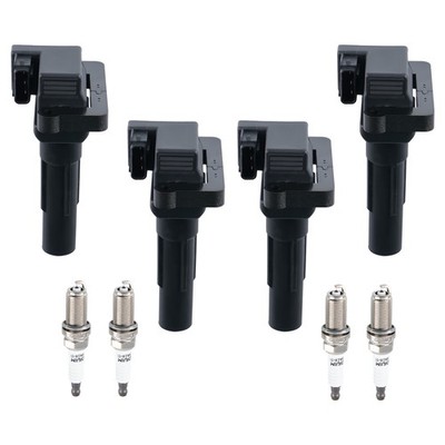 4X Ignition Coil On Plug & Iridium Spark Plug for Subaru Boxer Turbo 2.5L Engine