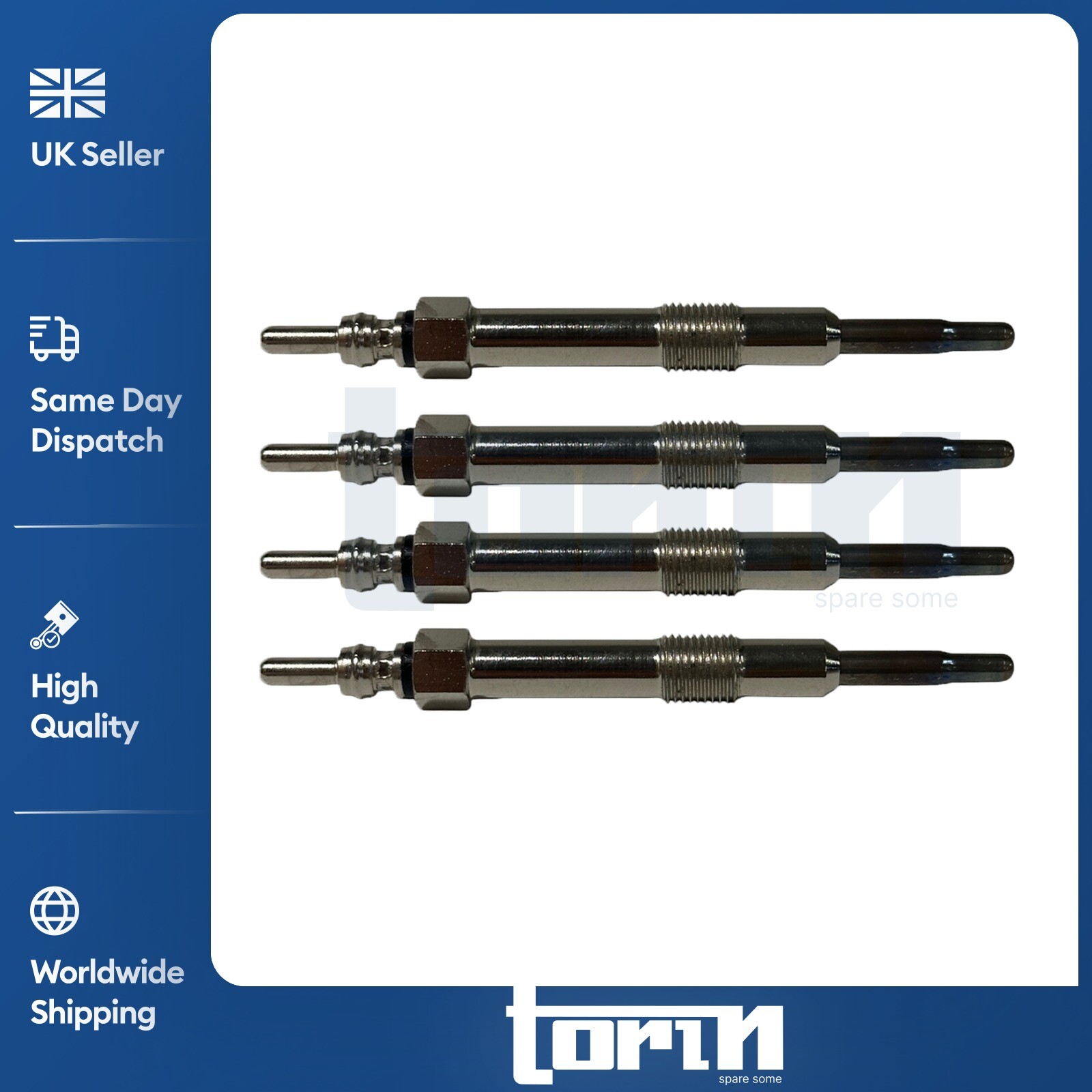 4X Glow Plugs Fits Vauxhall Corsa Astra Meriva Combo Fiat 500 Panda Mk2 46796050