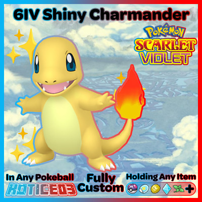   Shiny Gen 1 Charmander 6IV   Pokemon Scarlet & Violet   Fast Trade  