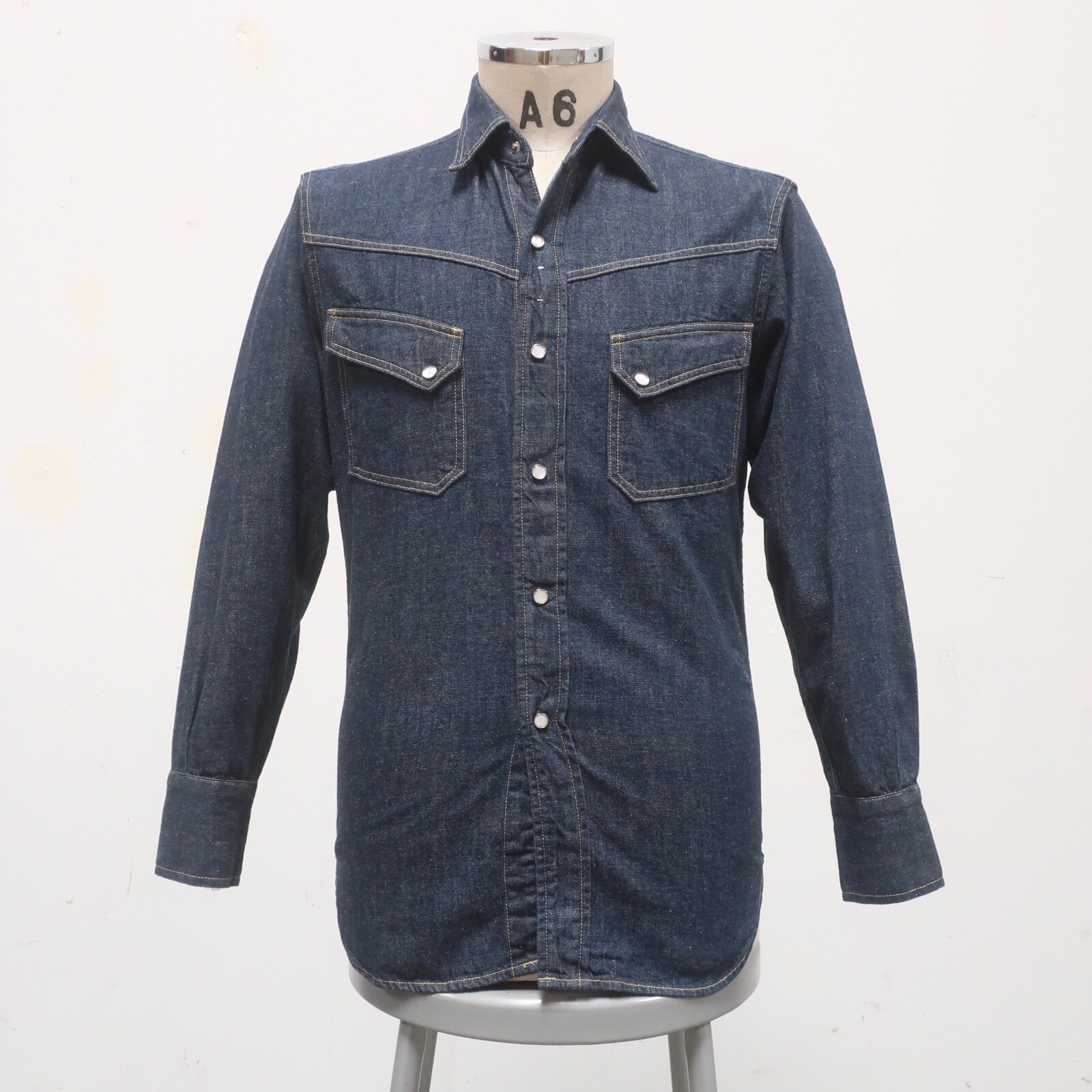 Vintage Levis Longhorn Sanforized Western Denim Shirt Size Vintage Levis Longhorn Sanforized Western Denim Shirt Size