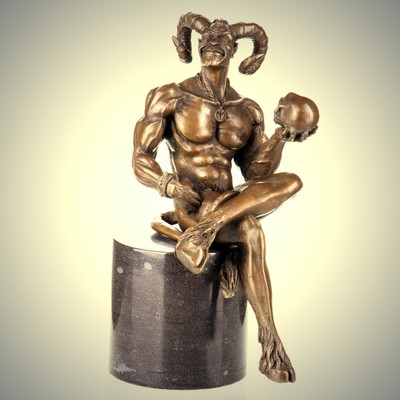 Dekoration Dekoration 666 Holle Deko Bronze Figuren Baphomet Teufel Satan Figur Bronziert Mobel Wohnen Blog Vr Com Br
