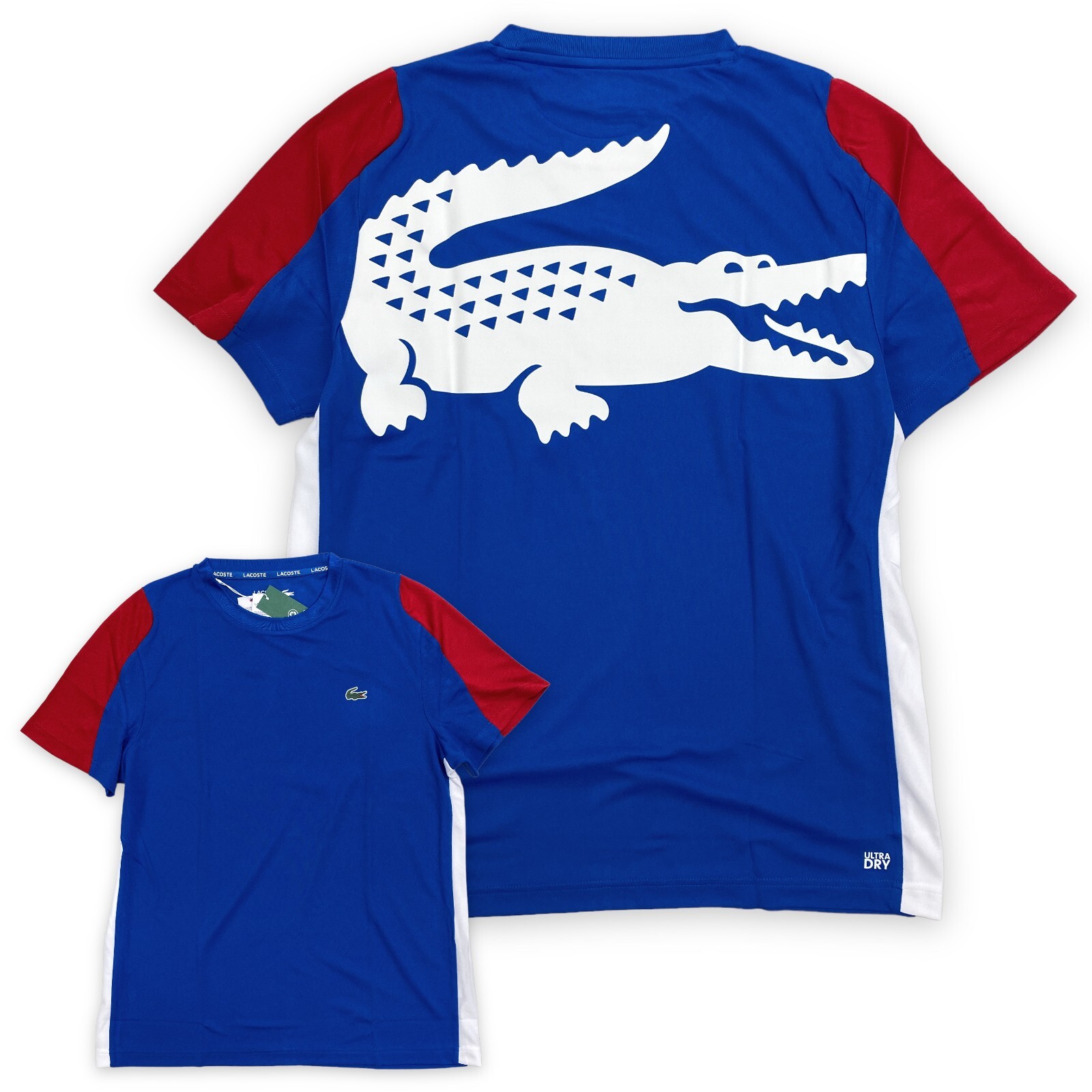 

Теннисная футболка Lacoste SPORT с крокодиловым принтом из пике TH9417-YH7 (размер 5 / L), Синий, Lacoste TH9417-YH7