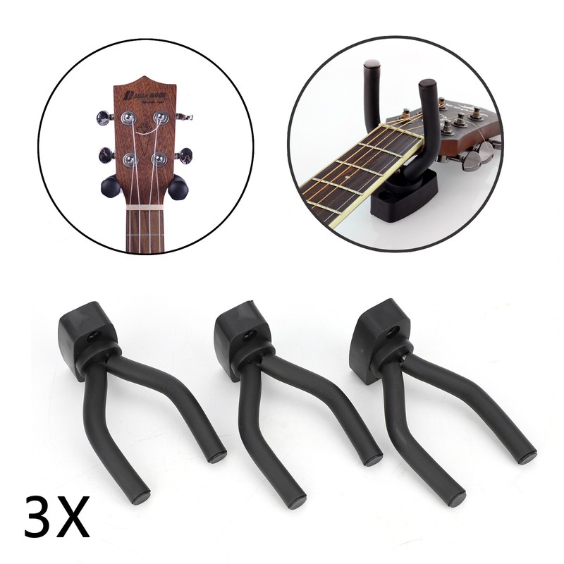 3Stk Gitarrenhalter Wandhalter Gitarrenwandhalter Wand Halterung Ständer Stativ