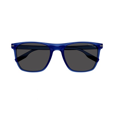 MONTBLANC MONT BLANC MB0248S-002 BLUE BLUE SMOKE SUNGLASSES