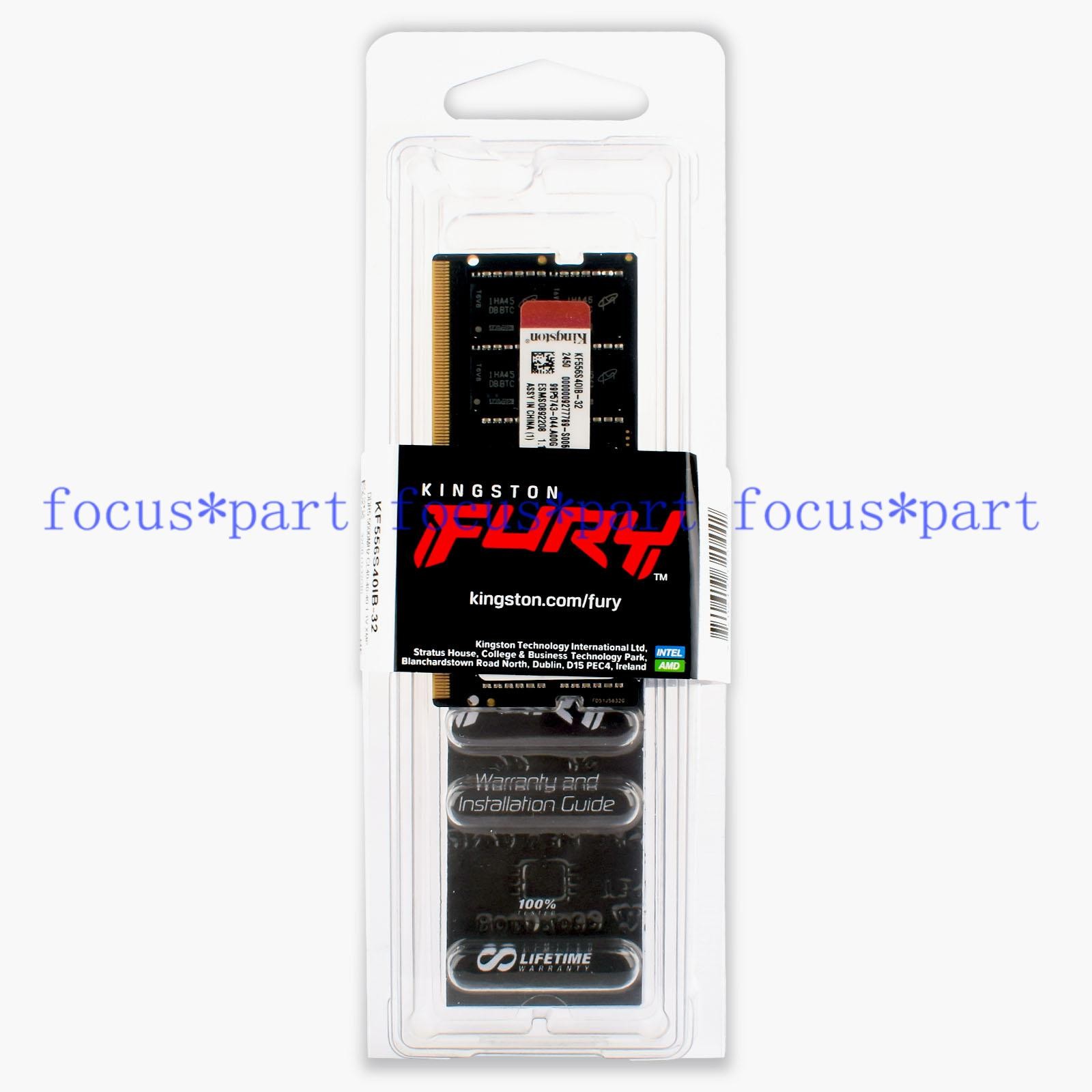 Kingston FURY 8GB 16GB 32GB 64GB DDR5 4800 5200 5600 MHz SO-DIMM