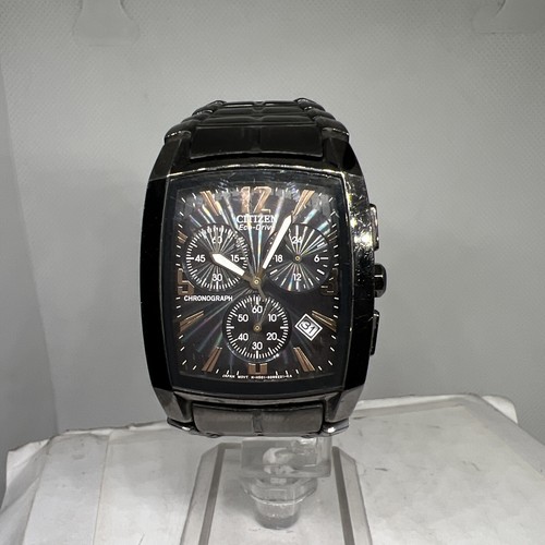 ジャンク　citizen eco-drive chronograph Citizen Eco-Drive Perpetual Calendar Chronograph WR100 Men's
