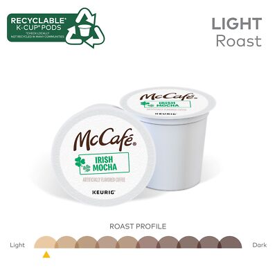 McCafe Irish Mocha, Keurig Single Serve K-Cup Pods, Flavored Coffee, 96 Count