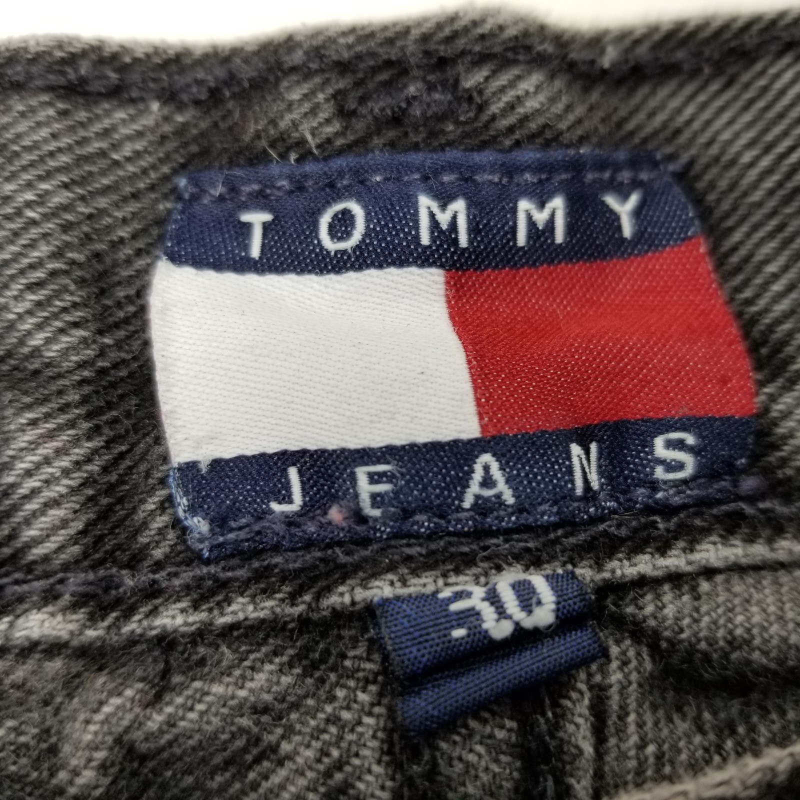 Vintage Tommy Hilfiger Carpenter Vtg Jean Shorts Black Color Size 30 Trucker