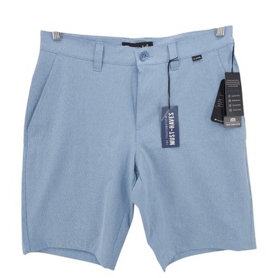 NWT TRAVIS MATHEW Beck Shorts Blue Performance Stretch Size 30