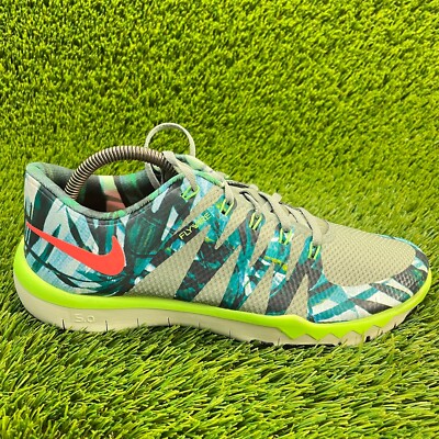 Nike Free 5.0 TR Flywire Green Mens Size 8.5 Running Shoes Sneakers 723939-360