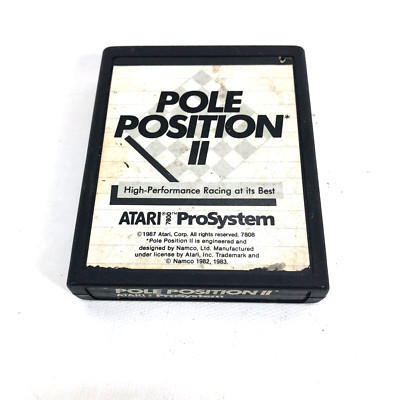 Atari 7800 Pro /2600+ Pole Position II 2 Cart Only