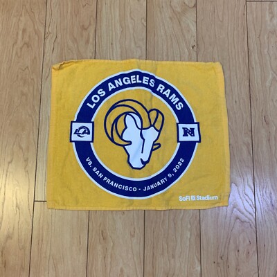 Los LA Angeles Rams vs San Francisco 49ers Rally Towel 1-9-22 SoFi Stadium SGA