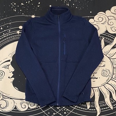 Marmot Full Zip Turtleneck Jacket Men’s Small Blue Preppy Outdoor