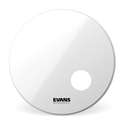 Evans EQ3 Resonant Smooth White Bass Drum Head, 24 Inch Drum Head Only