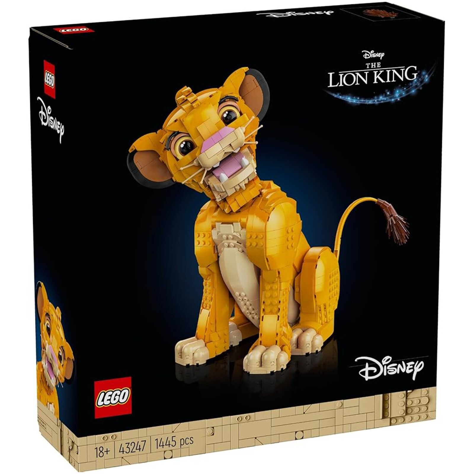 Конструктор LEGO Disney Король Лев Юный Симба 43247
