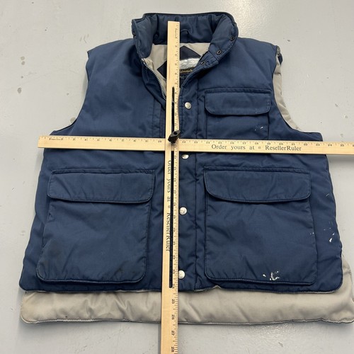 Vintage 90s Fieldmaster Goose Down Puffer Hunting Vest Jacket Zip Mens Size LG