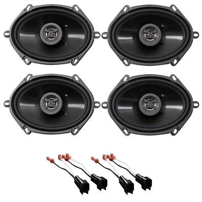 Front+Rear Hifonics Speaker Replacement Kit For 2001-2011 Mazda Tribute