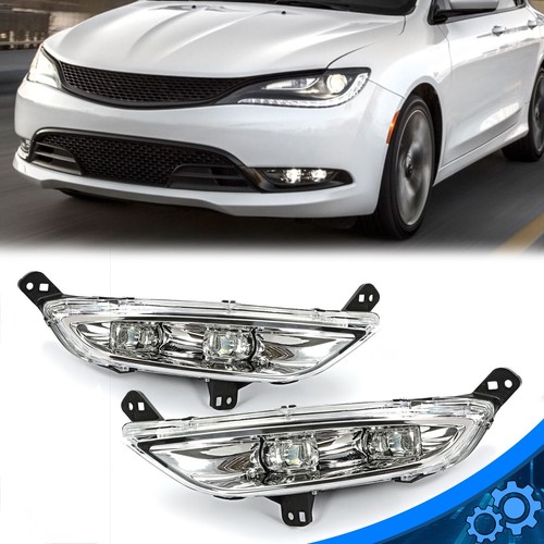 Пара светодиодных противотуманных фар левый и правый хром на 2015 2016 15 16 Chrysler 200