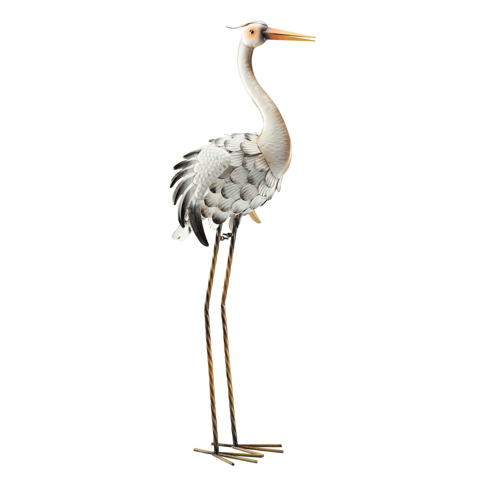 Garden Gear Metal Heron Animal Ornament Outdoor Patio 87cm Bird