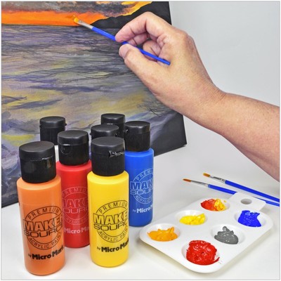 Maker Source by Micro-Mark 24 Colors Basic Paint Set