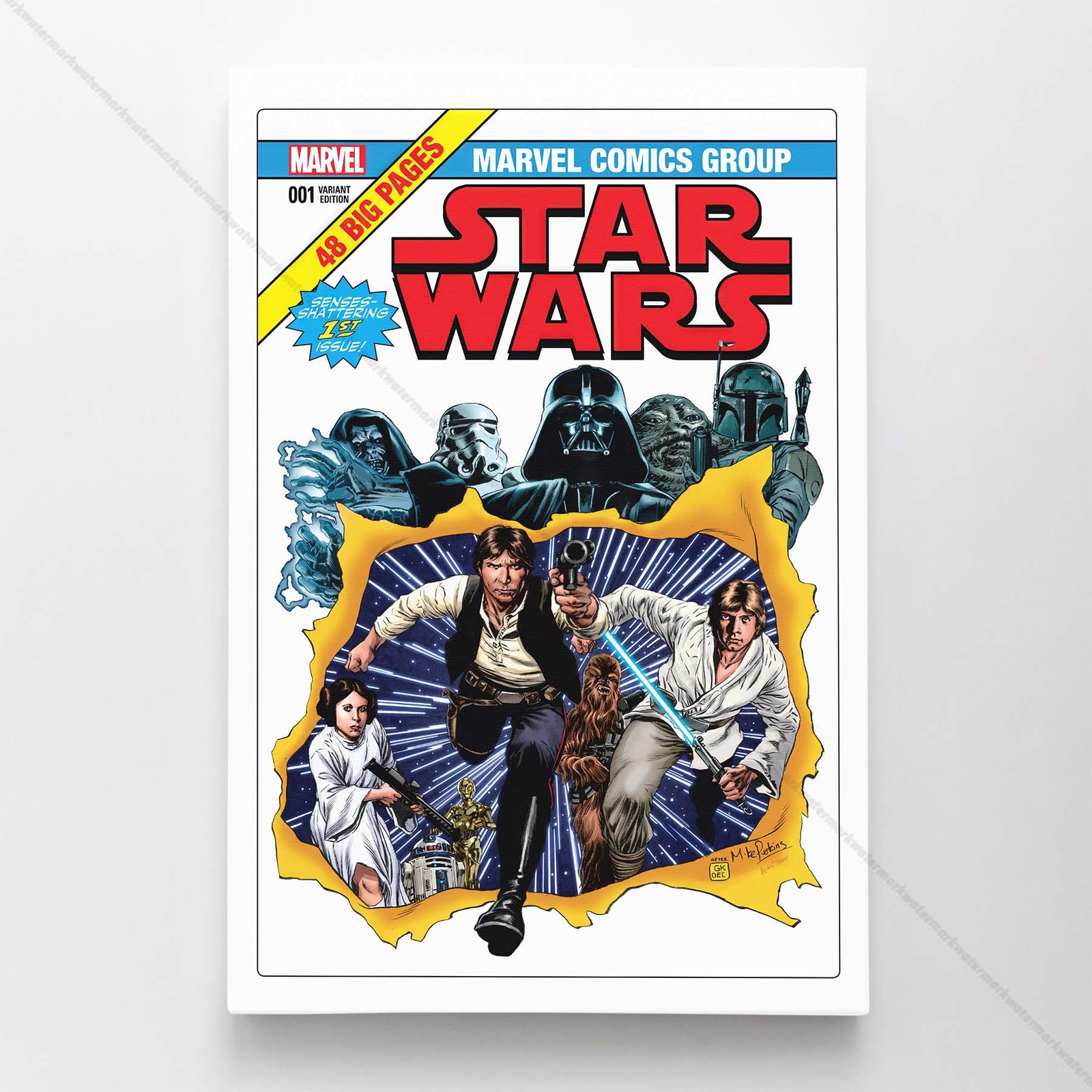Star Wars Poster Canvas Movie Comic Art Print #26