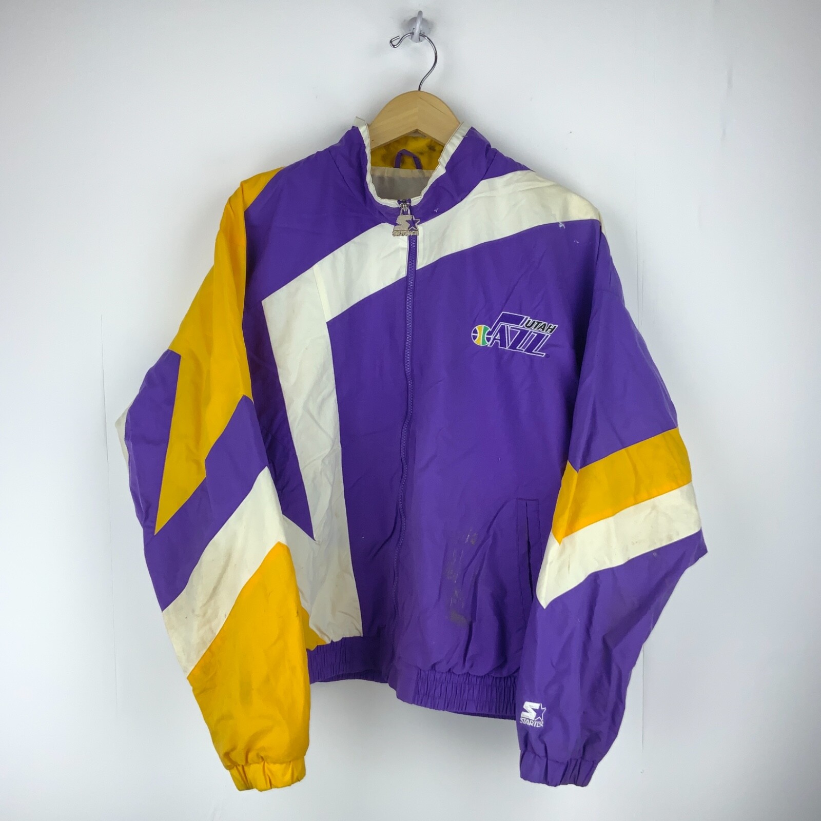 Utah Jazz Vintage Starter Windbreaker 