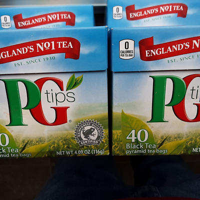 LOT OF 4 PG TIPS Premium Black Tea 40 ct Boxes FREE S/H